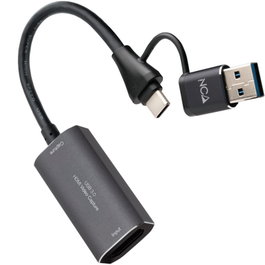 Nanocable Capturadora de Vídeo/Audio HDMI 4K USB-C/USB-A 10.15.0001
